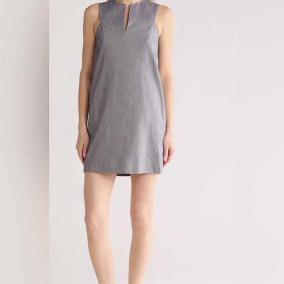 PRICE REDUCTION Theory Linen Blend Shift Dress - Picture 3 of 3